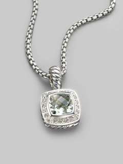 David Yurman   Diamond, Prasiolite & Sterling Silver Necklace   Saks 