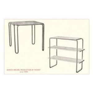 Marcel Breuer Tables and Shelves Premium Poster Print, 12x8