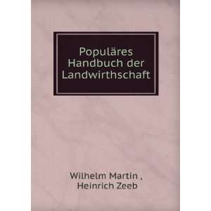   res Handbuch der Landwirthschaft Heinrich Zeeb Wilhelm Martin  Books