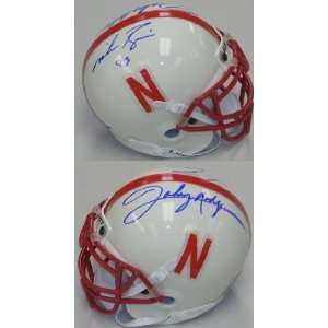 Mike Rozier and Johnny Rodgers Autographed/Hand Signed Nebraska 