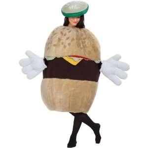 Lets Party By Peter Alan Inc Cheeseburger Adult Costume / Brown   Size 