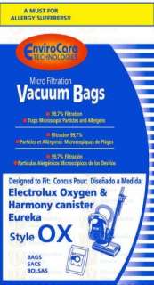   Electrolux Oxygen & Harmony Canister Vacuums and Eureka Style OX