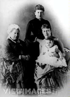 seated l to r queen victoria princess louis battenberg nee