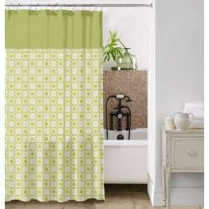  Rachel Lime/white Shower Curtain