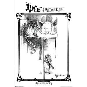  (24x36) Ralph Steadman (Alice in Wonderland, Cheshire Cat 
