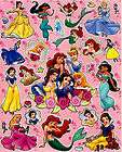 Disney 6 Princess Birthday Party Supplies Favors Stickers 8 sheets 