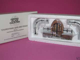 DEPT 56 CHURCHYARD GATE AND FENCE ACCESSORY  