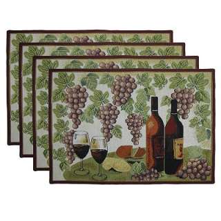 Park B. Smith 4 pk. Wine and Fruit Placemats