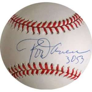 Rod Carew Autographed Ball   with 3053 Inscription