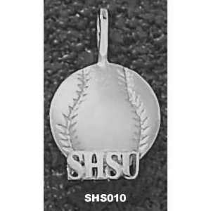 Sam Houston 1/2in Sterling Silver Baseball Pendant