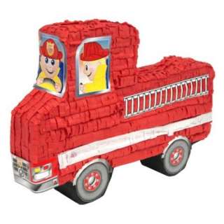 Fire Truck Pinata Party Fireman  