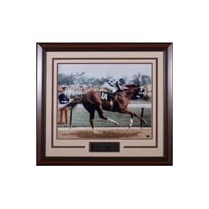  Secretariat signed & framed.