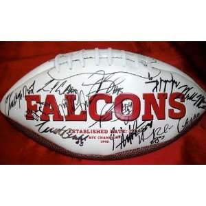 Atlanta Falcons 2010 Team Signed / Autographed Logo Football 