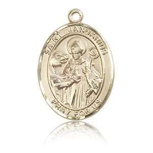  14kt Yellow Gold 3/4in St Januarius Medal Jewelry