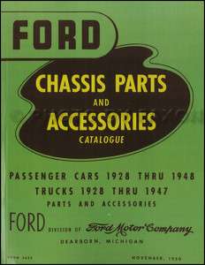 Green Bible Ford Parts Book 1939 1940 1941 1942 1946 1947 Master 