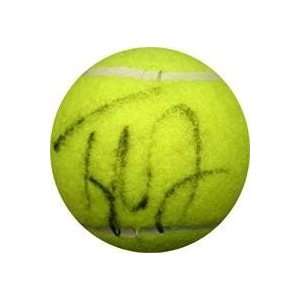  Taylor Dent Autographed/Hand Signed Tennis Ball 