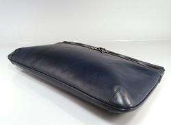 ETIENNE AIGNER 70s VTG NAVY Leather Clutch Handbag $135 CMP NR MINT 