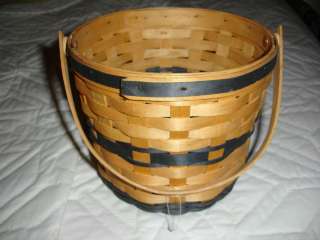 Royce Craft Baskets navy blue basket Fruit Coshocton Canal Festival 