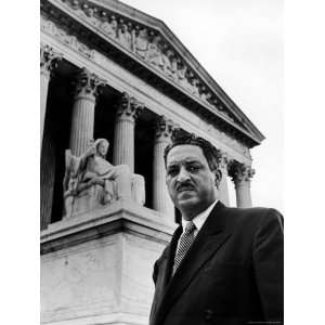  NAACP Chief Counsel Thurgood Marshall in Serious Portrait 