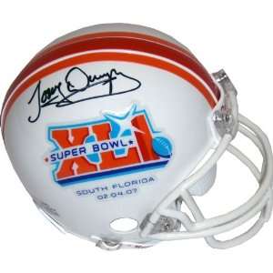  Tony Dungy Autographed Mini Helmet   Replica Sports 