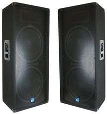 Pair Of Gemini GT3004 Dual 15 1,200 Watt DJ PA Speakers GT 3004 