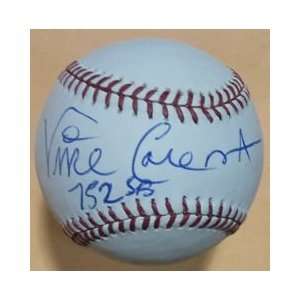 Vince Coleman Autographed St Louis Cardinals MLB Baseball w/752 SB