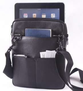   Genuine Leather Bag Black For Apple iPad 1 2 Case Cover Sleeve Pouch