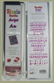 Sizzix SCRIPT Alphabet Sizzlits SEALED Retired 38 9002  