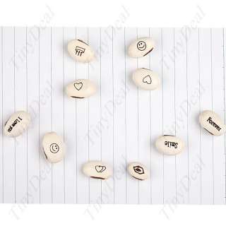 10 White Magic Bean Seeds with Message Words FOTHMB01  