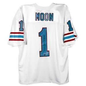Warren Moon Houston Oilers Autographed White Jersey with 9x Pro Bowl 