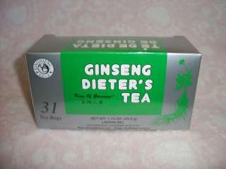 BOX KING OF GINSENG DIETERS TEA 93 TEABAGS FAST SHIP  