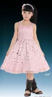 Girls Dress Pink Dot Sundress Child Clothes SZ 7/8 NWT  