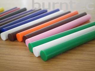 25 x Hot Glue Coloured Sticks for Cordless Glue Guns 7mm x 100mm Craft 