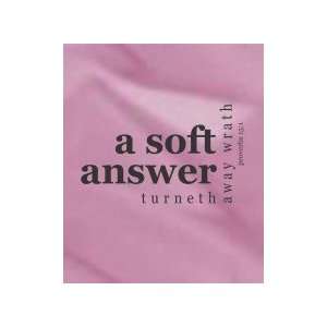  A soft answer   Removeable Wall Decal   selected color 