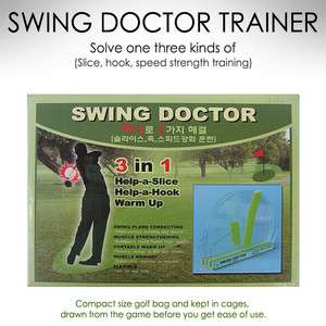 New Golf Swing Doctor Trainer Slice Hook Speed Strength Training Free 