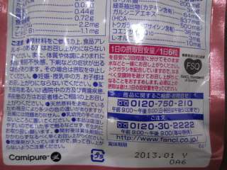 beauty 4U Fancl Japan Perfect Slim α Diet Supplement 30 Days  