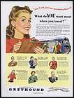 1946 Greyhound Bus Travel Old South Dixie Black Mammie Banjo Print Ad 