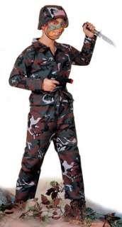 Child Medium Kids Army Soldier Costume   Military Costu  
