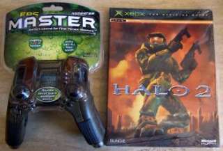 NEW XBOX FPS Master Gun Controller & Halo 2 Guide Book  