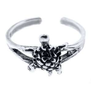  Sterling Silver Toe Ring Turtle Jewelry