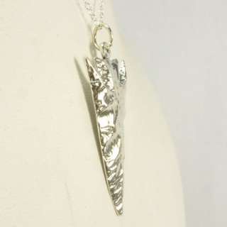NEW ARROW HEAD ALL STERLING SILVER PENDANT NECKLACE  
