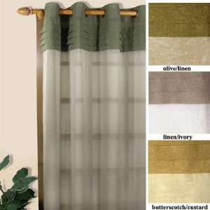  Geneva Two Tone Grommet Top Curtain Panel