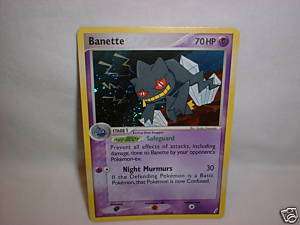 BANETTE Ex CRYSTAL GUARDIANS Pokemon Card HOLO #1/100  