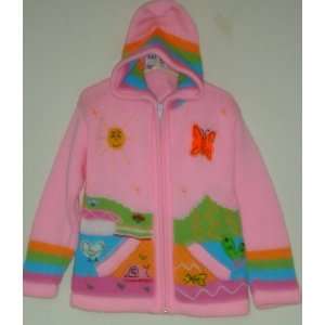  CARDIGAN CHILD PINK embroidery 3Dsize 6 made in PERU 