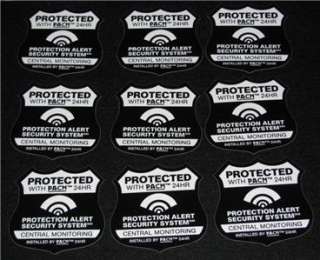 Home Burglar Security Sign Alarm Outdoor Stickers NR  