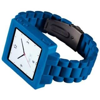 HEX HX1015 BLUE Icon Plastic Link Watch Band for iPod Nano 6G (Blue)