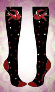 Over the knee socks. These awesome socks are black with cream and