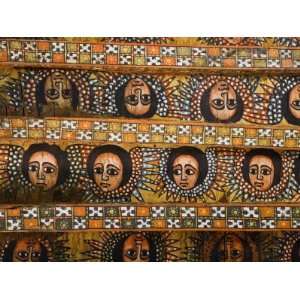  Painting of the Winged Heads of 80 Ethiopian Cherubs 