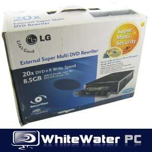  LG External Super Multi CD / DVD W RW Burner 20x Speed 