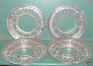 1953   1955 ? Cadillac Oldsmobile Wire Wheel Covers   4  
